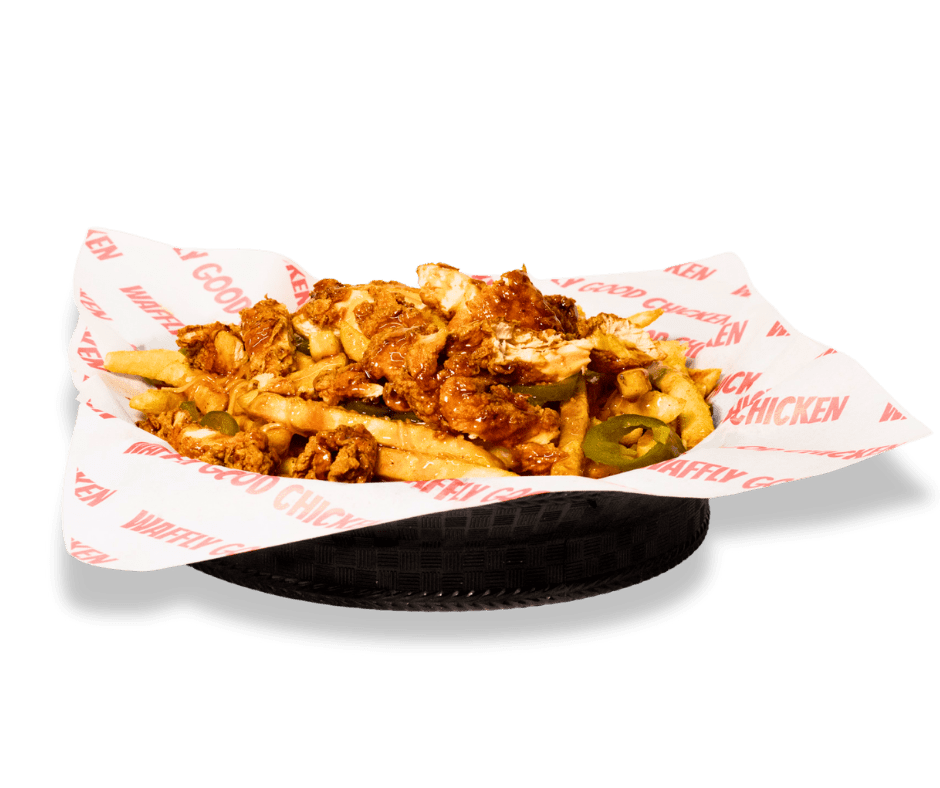 spicy honey loaded fries